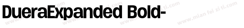 DueraExpanded Bold字体转换